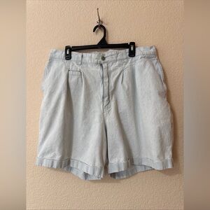 Vintage 90s Lee Denim Shorts Womens  Light Blue Cotton Made in Philippines Sz 22
